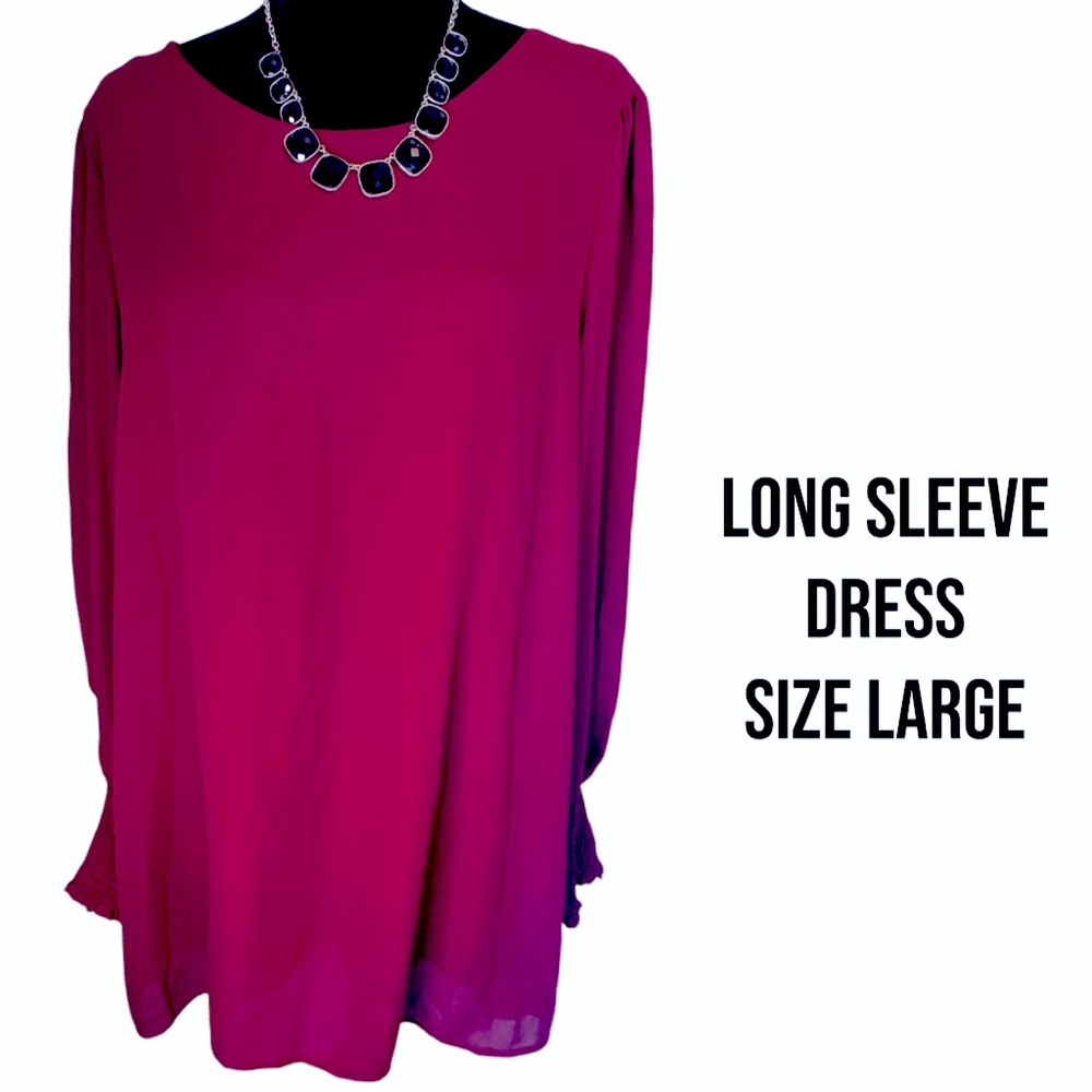 Maroon flowy dress size large